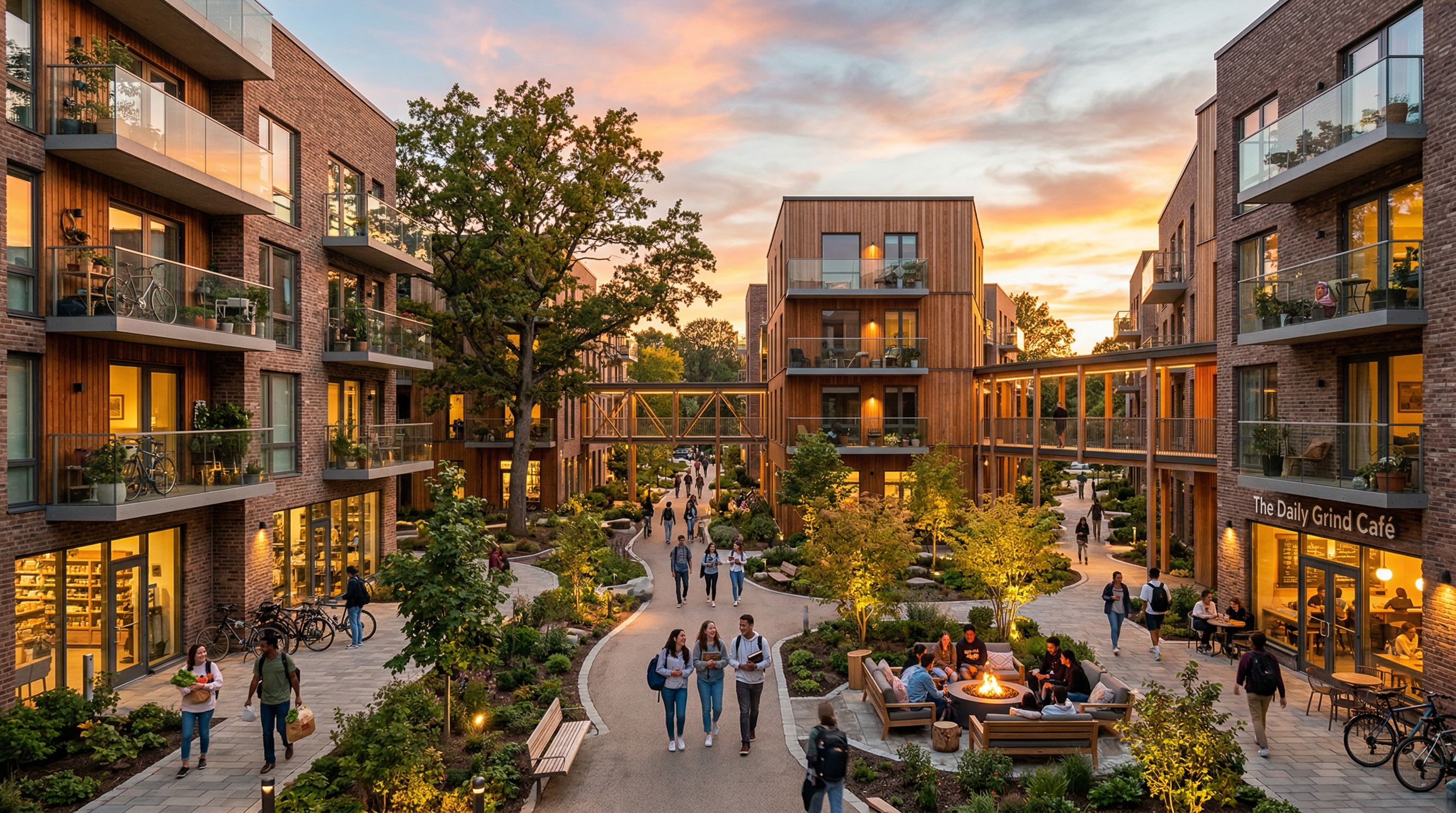 ZaagVille residence halls — student community at Zaag University