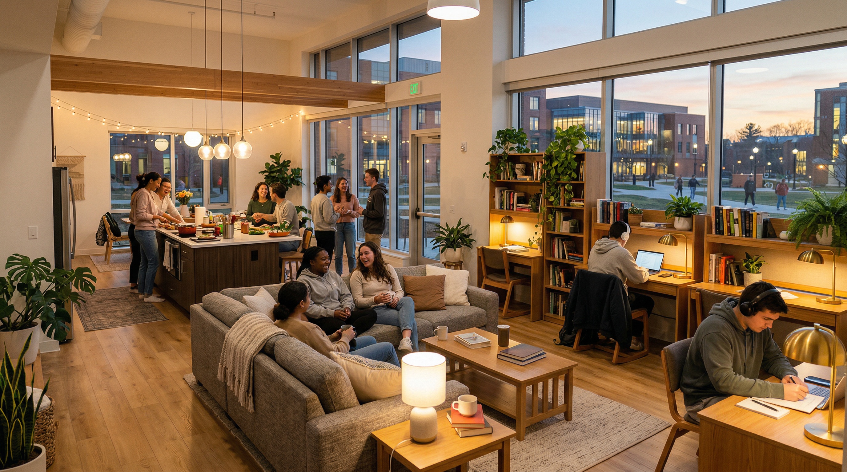 Modern student residence space at ZaagVille — your campus, your community